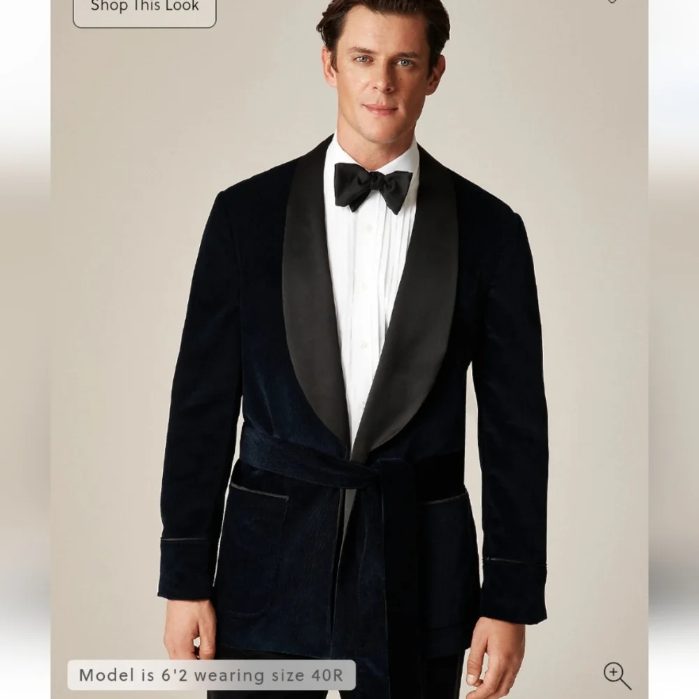 J Crew Shawl-collar lounge jacket in Italian corduroy Size 42S NEW!  Blazer $498